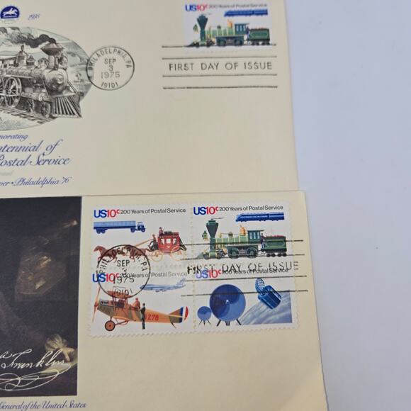 Bicentennial of America's Postal Service First Run Envelope Set of 18 Stamps - Picture 4 of 16